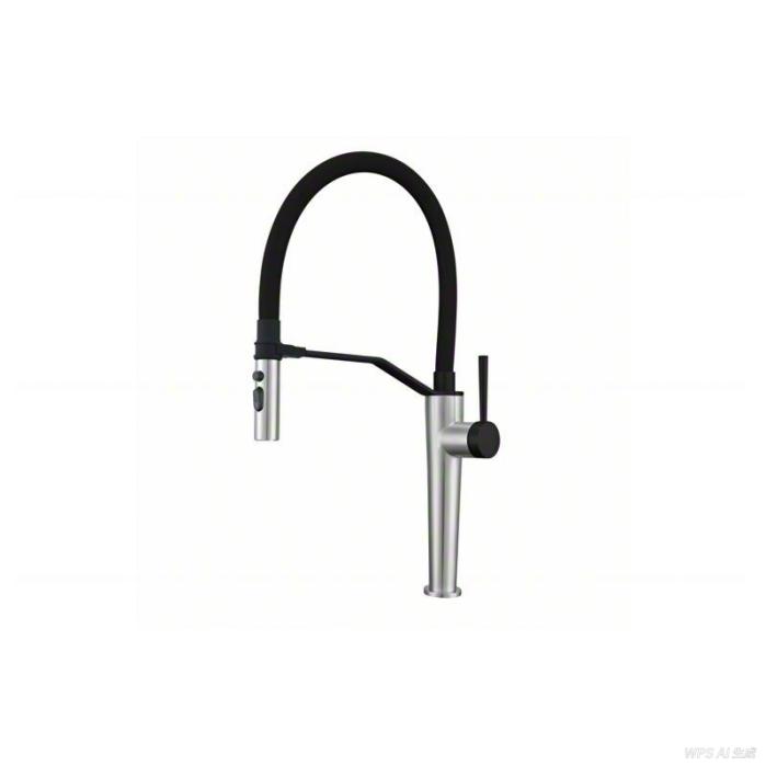 Grifo para fregadero de cocina abatible magnético con un solo orificio y 3 rociadores